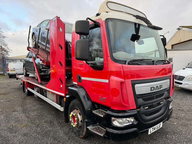 DAF LF 220 + Belle 4 Car Transporter. Spec and winch EURO 6. 2014