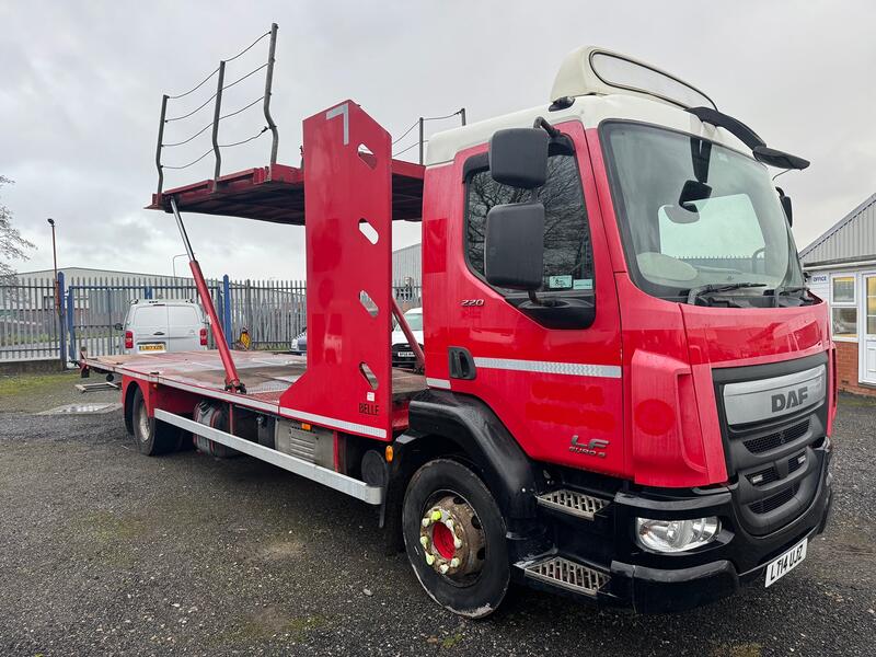 DAF LF 220 + Belle 4 Car Transporter. Spec and winch EURO 6. 2014