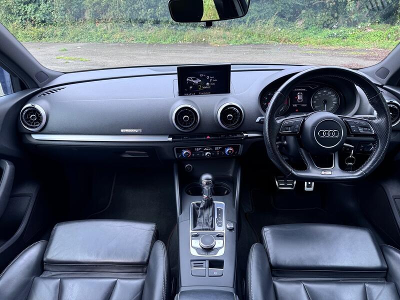 AUDI S3 2.0 TFSI Quattro S Tronic 5 Door. Auto. 42k. FSH. Leather. Appleplay.  2016