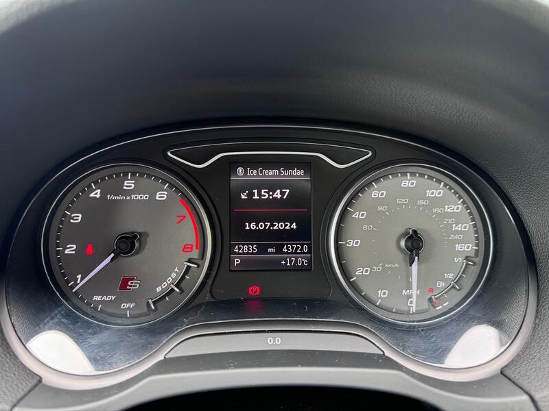 AUDI S3 2.0 TFSI Quattro S Tronic 5 Door. Auto. 42k. FSH. Leather. Appleplay.  2016