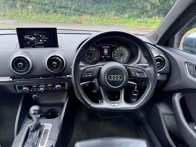 AUDI S3 2.0 TFSI Quattro S Tronic 5 Door. Auto. 42k. FSH. Leather. Appleplay.  2016