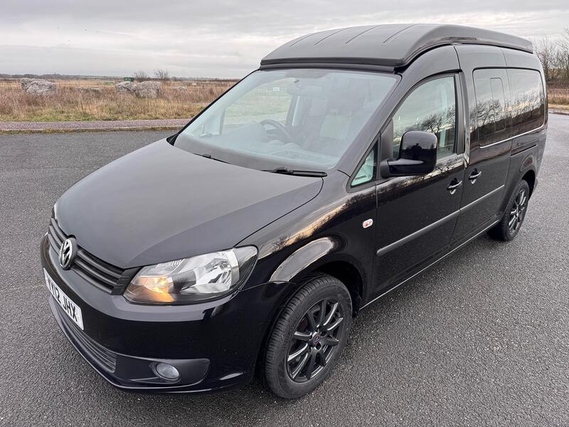 VOLKSWAGEN CADDY MAXI LIFE 1.6 TDI Pop Top. WAV. Kombi. 5 Seat. AC. FSH. Day Van. Campervan.  2012