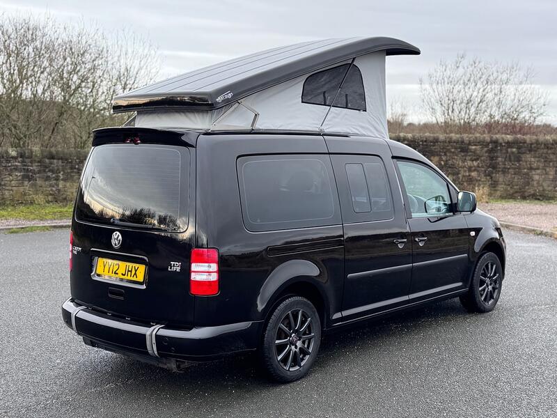 VOLKSWAGEN CADDY MAXI LIFE 1.6 TDI Pop Top. WAV. Kombi. 5 Seat. AC. FSH. Day Van. Campervan.  2012