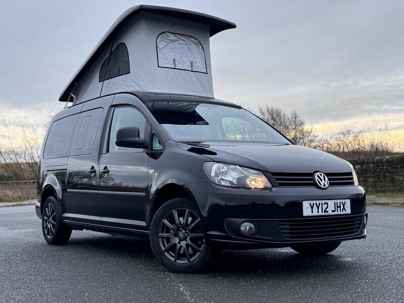 VOLKSWAGEN CADDY MAXI LIFE 1.6 TDI Pop Top. WAV. Kombi. 5 Seat. AC. FSH. Day Van. Campervan.  2012