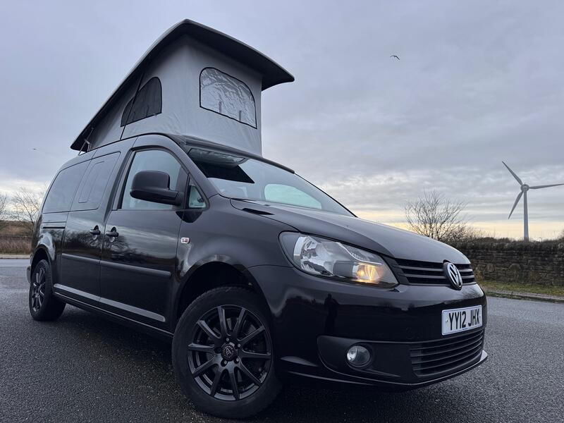 VOLKSWAGEN CADDY MAXI LIFE 1.6 TDI Pop Top. WAV. Kombi. 5 Seat. AC. FSH. Day Van. Campervan.  2012