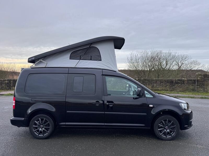 VOLKSWAGEN CADDY MAXI LIFE 1.6 TDI Pop Top. WAV. Kombi. 5 Seat. AC. FSH. Day Van. Campervan.  2012