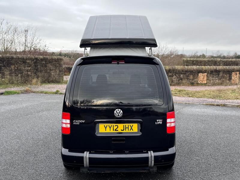 VOLKSWAGEN CADDY MAXI LIFE 1.6 TDI Pop Top. WAV. Kombi. 5 Seat. AC. FSH. Day Van. Campervan.  2012