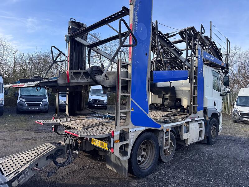 DAF CF 85 440 6x2 E6 + Rolfo EGO 538 Car Transporter Trailer.  2016