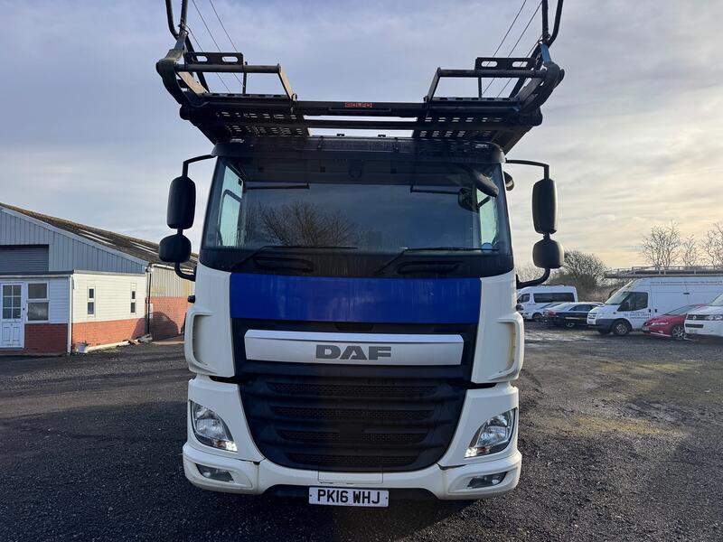 DAF CF 85 440 6x2 E6 + Rolfo EGO 538 Car Transporter Trailer.  2016