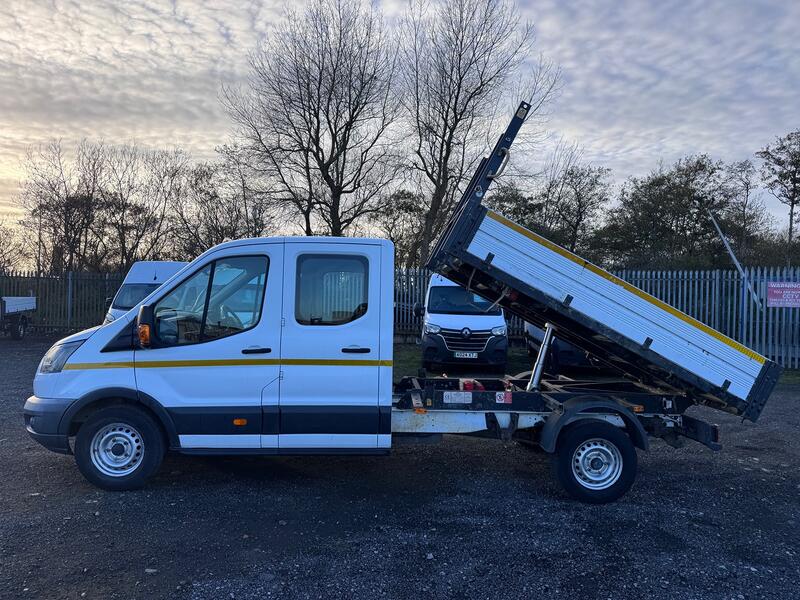 FORD TRANSIT 2.0 350 EcoBlue. Double Cab Tipper. 52k NO VAT  2017