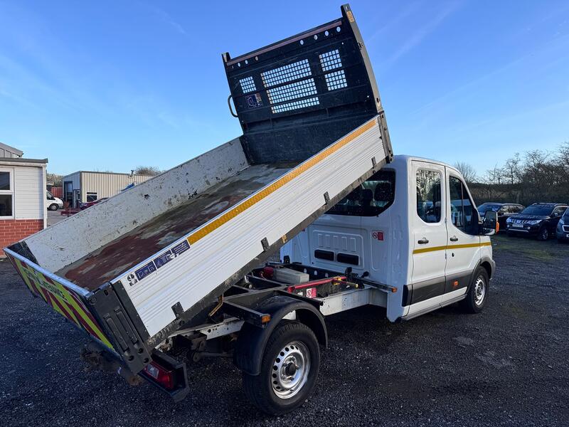 FORD TRANSIT 2.0 350 EcoBlue. Double Cab Tipper. 52k NO VAT  2017