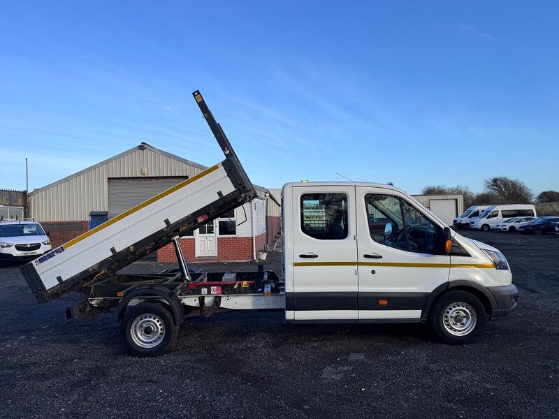 FORD TRANSIT 2.0 350 EcoBlue. Double Cab Tipper. 52k NO VAT  2017