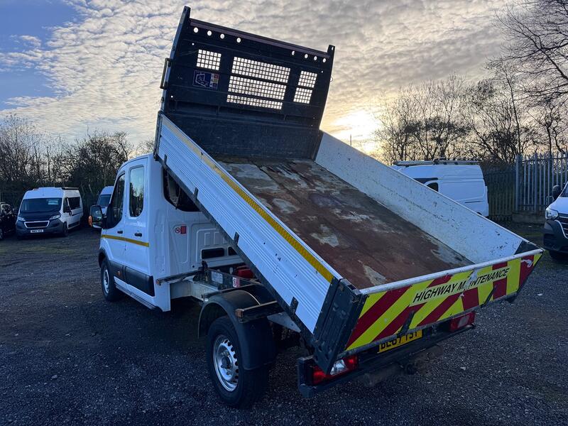 FORD TRANSIT 2.0 350 EcoBlue. Double Cab Tipper. 52k NO VAT  2017