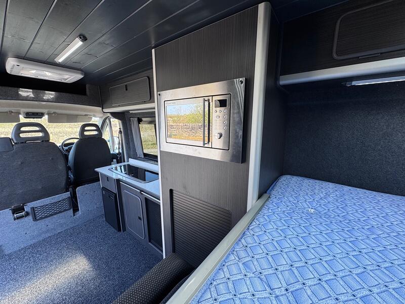 PEUGEOT BOXER 2.2 HDi LWB Campervan. 2 Berth. Solar. Maxifan. 56K. AC. Awning. New Build 2015