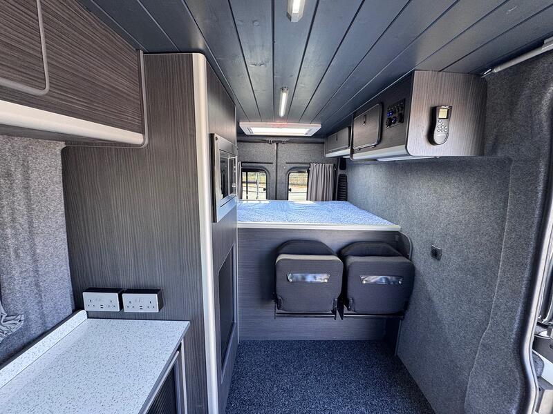 PEUGEOT BOXER 2.2 HDi LWB Campervan. 2 Berth. Solar. Maxifan. 56K. AC. Awning. New Build 2015