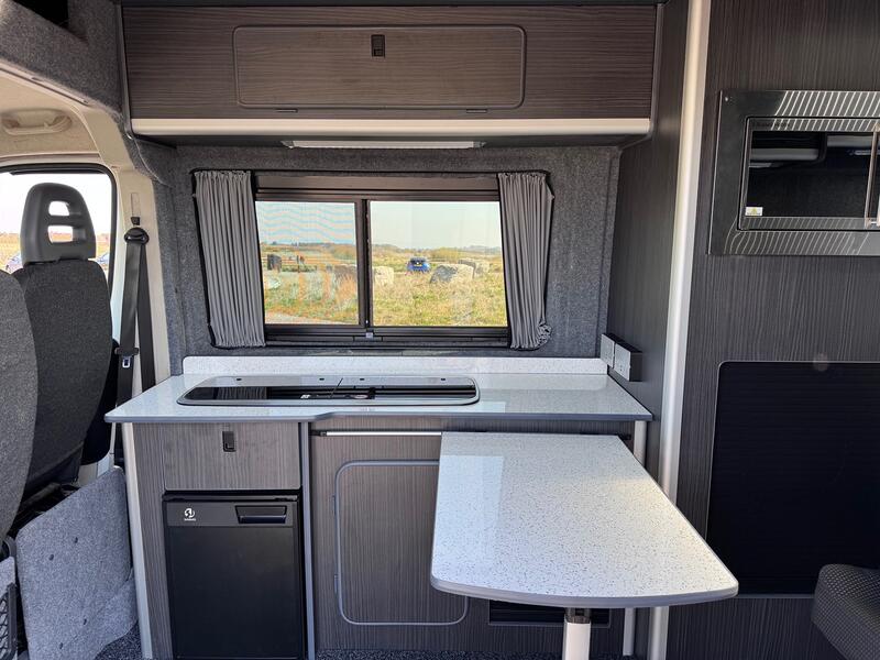 PEUGEOT BOXER 2.2 HDi LWB Campervan. 2 Berth. Solar. Maxifan. 56K. AC. Awning. New Build 2015