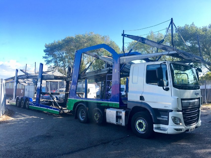 DAF CF  Euro 6 85-440 LOHR  EHR300 Car Transporter 2015