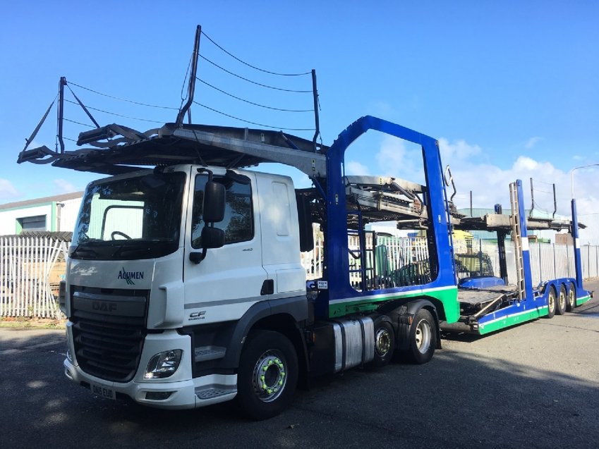 DAF CF  Euro 6 85-440 LOHR  EHR300 Car Transporter 2015