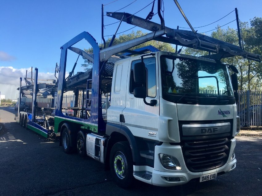 DAF CF  Euro 6 85-440 LOHR  EHR300 Car Transporter 2015