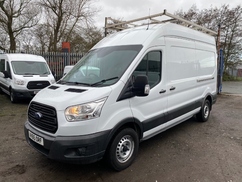 FORD TRANSIT TDCi 125 L3H3 Glass Carrier Van . FSH .  LWB Hi Roof Van.  2015