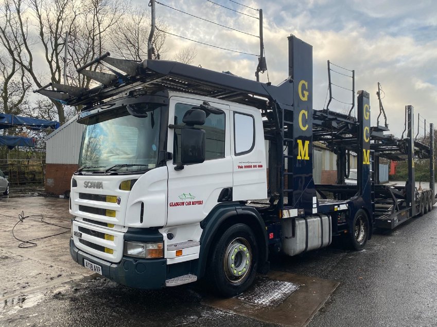 SCANIA P SERIES  420 4x2 Auto with Transporter Engineering Evo 4 Car Transporter. 2008