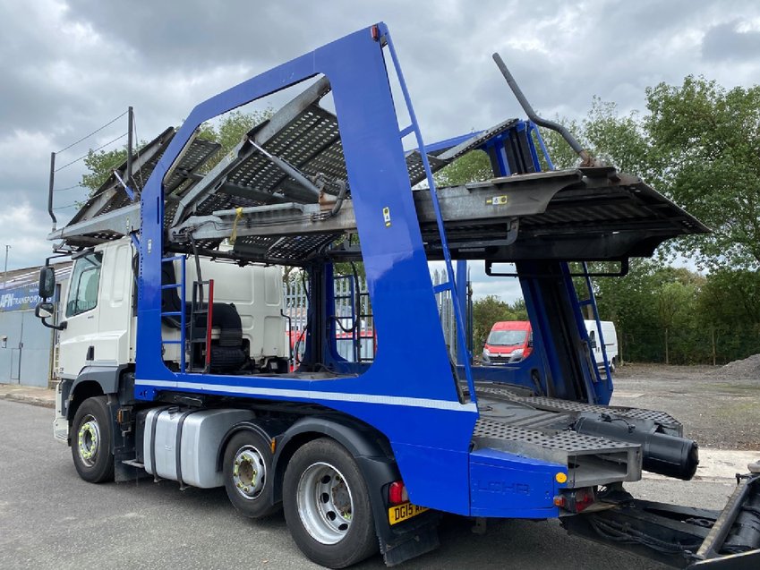 DAF CF 85 440 6X2 WITH LOHR EHR 300 CAR TRANSPORTER 2015