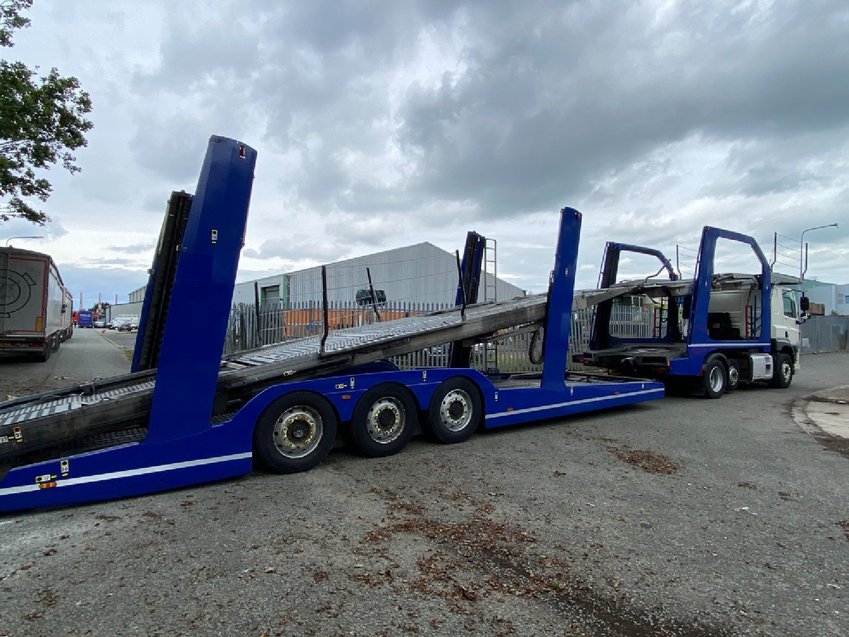 DAF CF 85 440 6X2 WITH LOHR EHR 300 CAR TRANSPORTER 2015