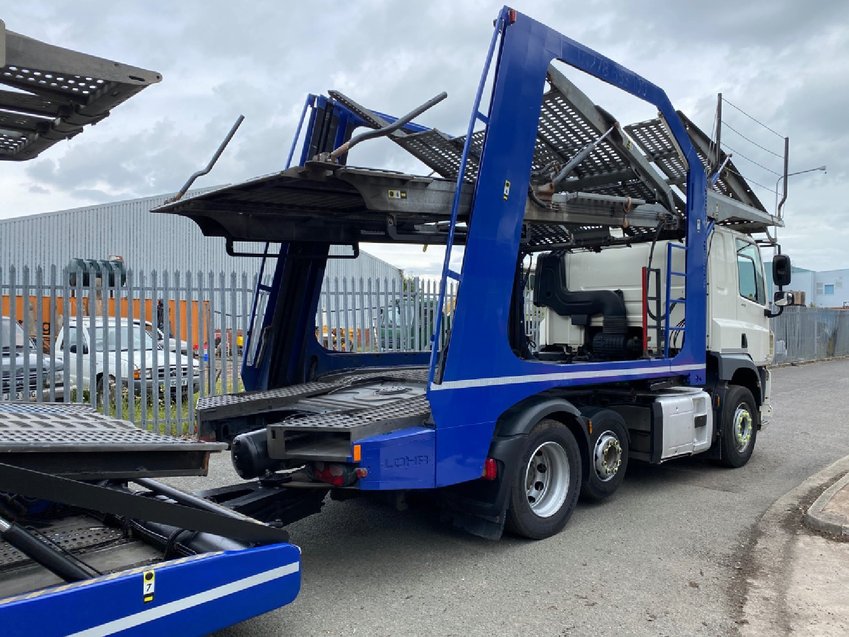 DAF CF 85 440 6X2 WITH LOHR EHR 300 CAR TRANSPORTER 2015