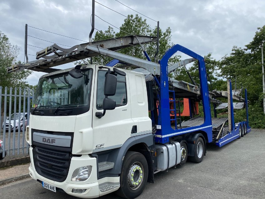 DAF CF 85 440 6X2 WITH LOHR EHR 300 CAR TRANSPORTER 2015