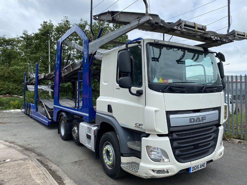 DAF CF 85 440 6X2 WITH LOHR EHR 300 CAR TRANSPORTER 2015