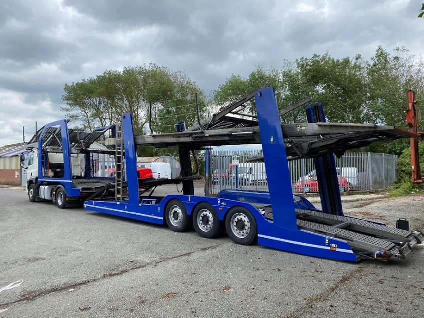 DAF CF 85 440 6X2 WITH LOHR EHR 300 CAR TRANSPORTER 2015