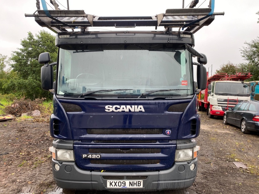 SCANIA P SERIES 420 6X2 TRANSPORTER ENGINEERING EVO 4 CAR TRANSPORTER 2009