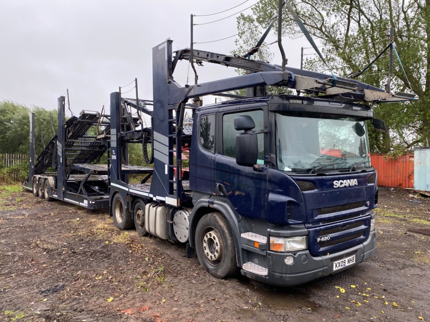 SCANIA P SERIES 420 6X2 TRANSPORTER ENGINEERING EVO 4 CAR TRANSPORTER 2009