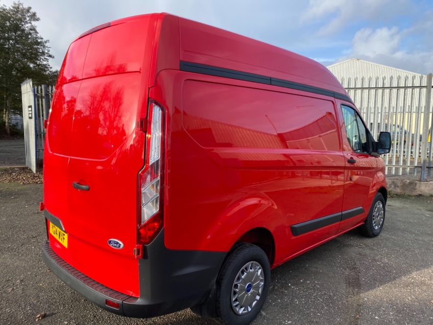 FORD TRANSIT CUSTOM 2.2TDCi 290 L1H2. High roof. Red Diesel Van. 2014