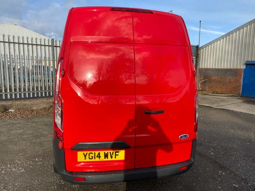 FORD TRANSIT CUSTOM 2.2TDCi 290 L1H2. High roof. Red Diesel Van. 2014