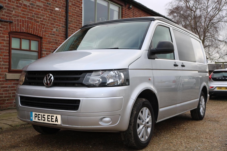 VOLKSWAGEN T5 CAMPER POP UP ROOF. 50K FSH. 2015