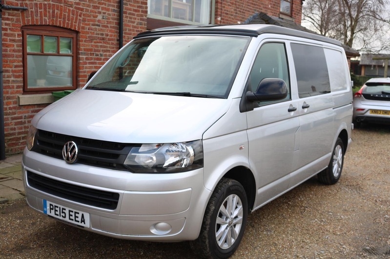 VOLKSWAGEN T5 CAMPER POP UP ROOF. 50K FSH. 2015