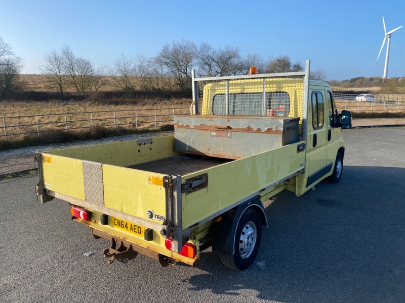 PEUGEOT BOXER Double Cab Dropside Tipper. 47650 Miles. 1 Owner. FSH 2014