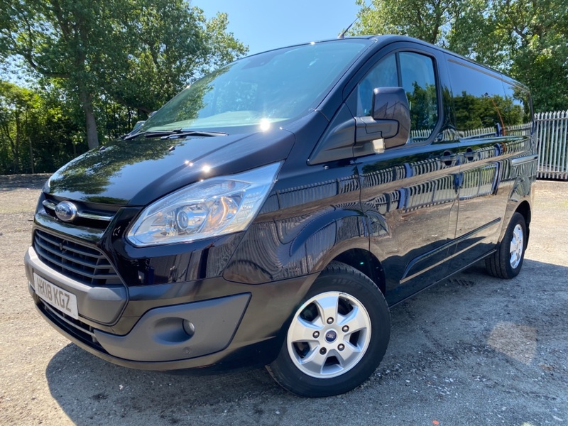 FORD TRANSIT CUSTOM 290 LIMITED . BLACK. AC. DAB. CRUISE. BLUETOOTH. 2018