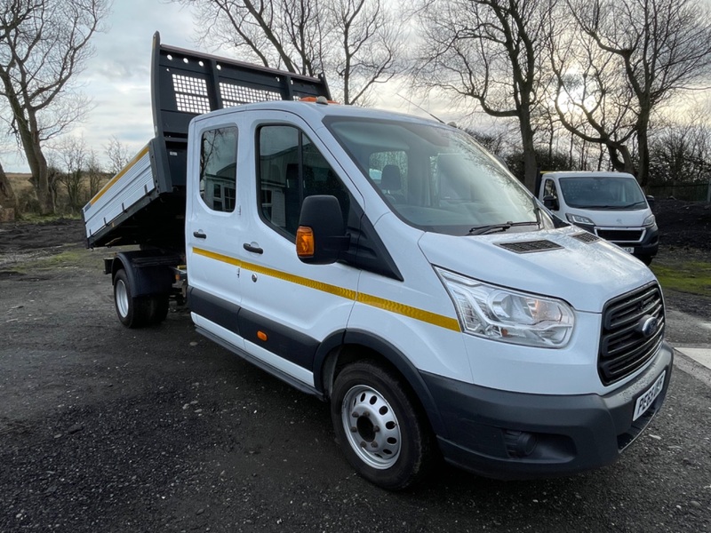 FORD TRANSIT 2.2TDCi Double Cab Tipper. 350 L3 Double Rear Wheels 2015