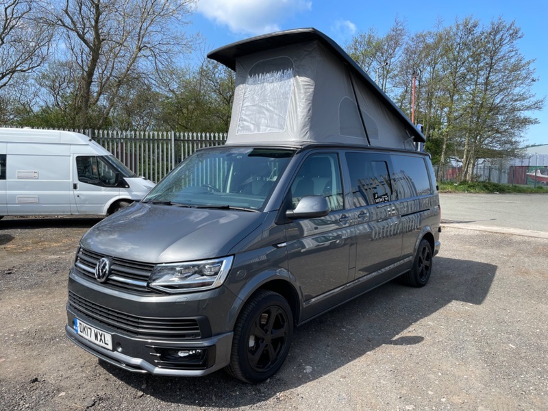 VOLKSWAGEN T6 HIGHLINE CAMPERVAN 204 BHP LWB. Pop Roof. 2017