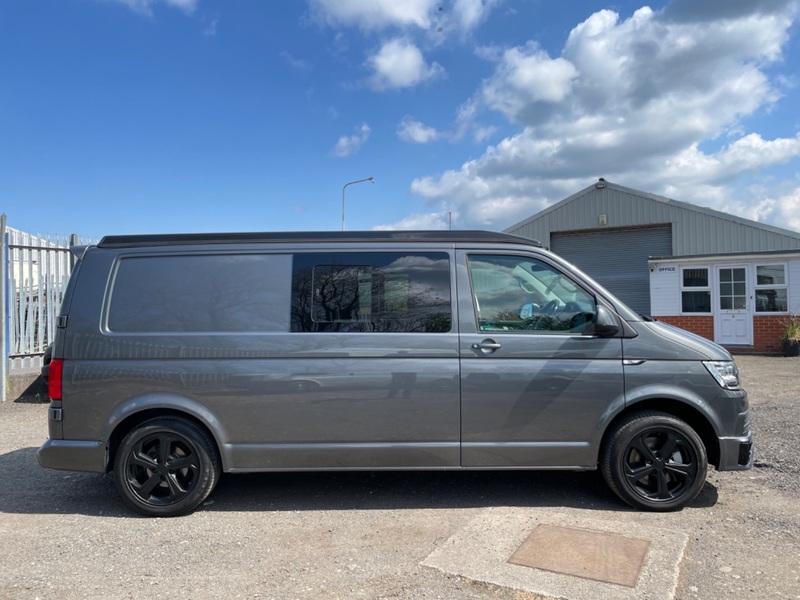 VOLKSWAGEN T6 HIGHLINE CAMPERVAN 204 BHP LWB. Pop Roof. 2017