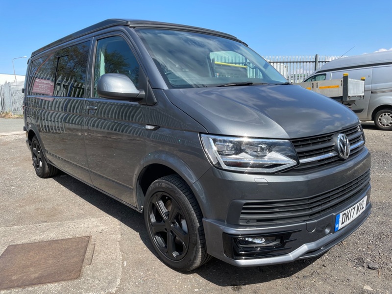 VOLKSWAGEN T6 HIGHLINE CAMPERVAN 204 BHP LWB. Pop Roof. 2017