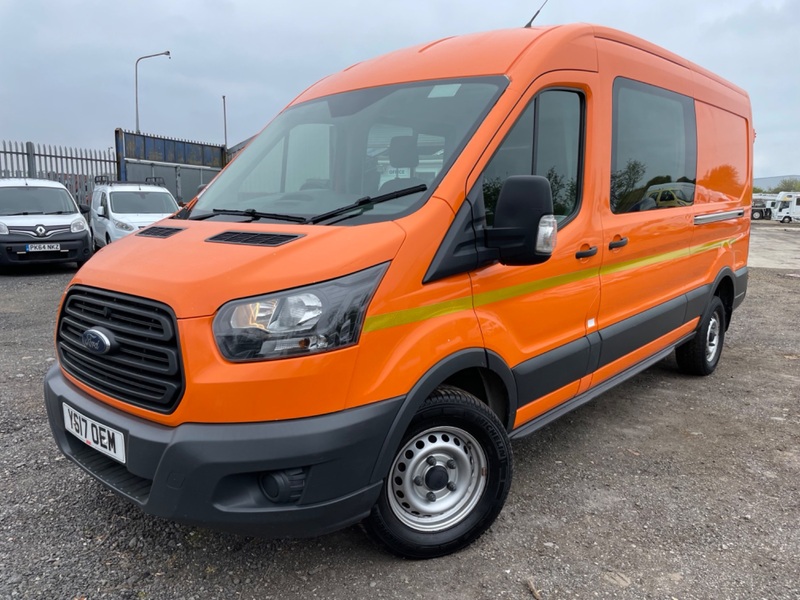 FORD TRANSIT 130BHP RWD Crew Van, Combi. 6 Seats. Heater. 2017