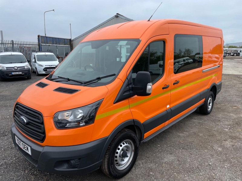 FORD TRANSIT 130BHP RWD Crew Van, Combi. 6 Seats. Heater. 2017