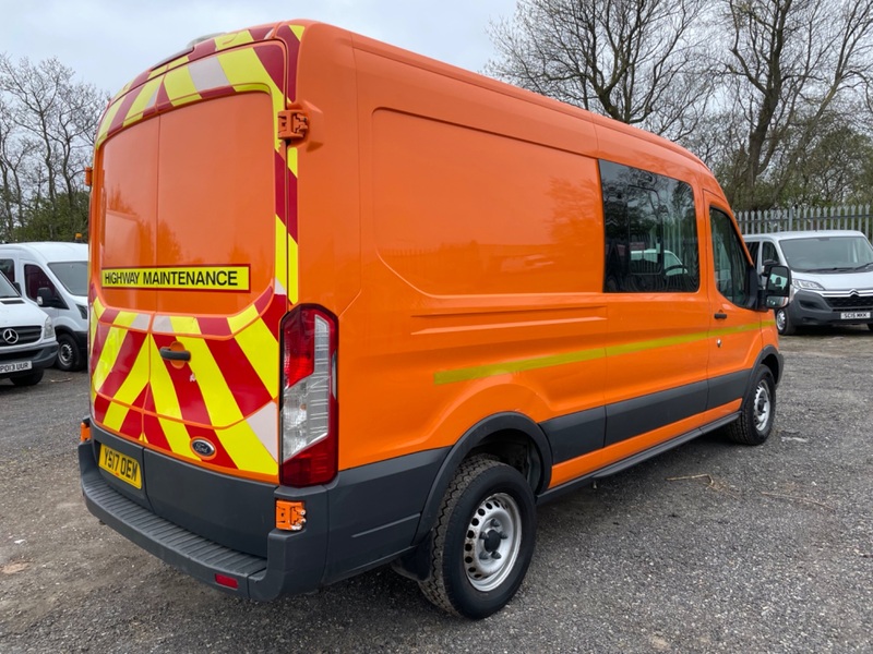 FORD TRANSIT 130BHP RWD Crew Van, Combi. 6 Seats. Heater. 2017