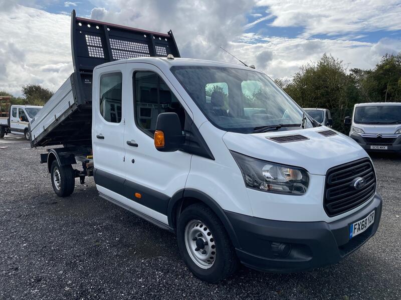 FORD TRANSIT 2.0 350 EcoBlue Double Cab One Stop  Tipper. FSH. EURO 6. 2018